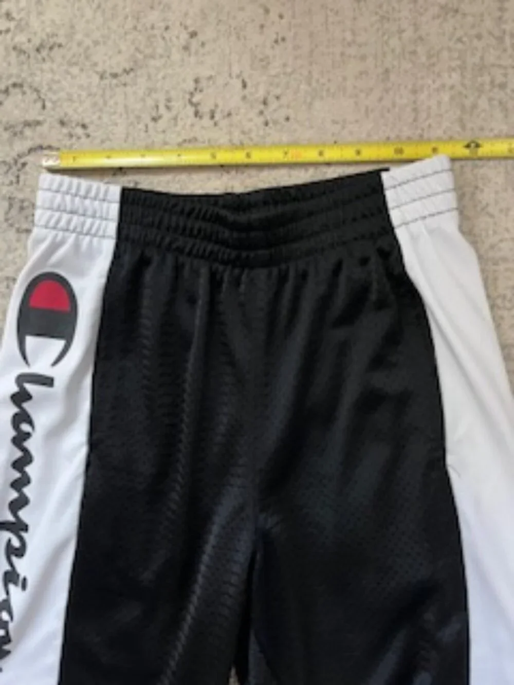 🧡3/15 Champion Big Boy Side Panel Logo Mesh Active Shorts Boys M